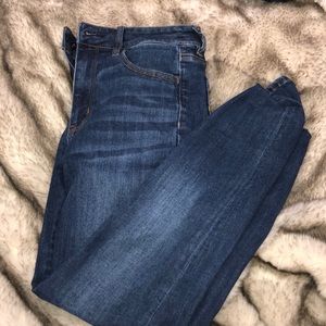 American Eagle high rise blue jeggings